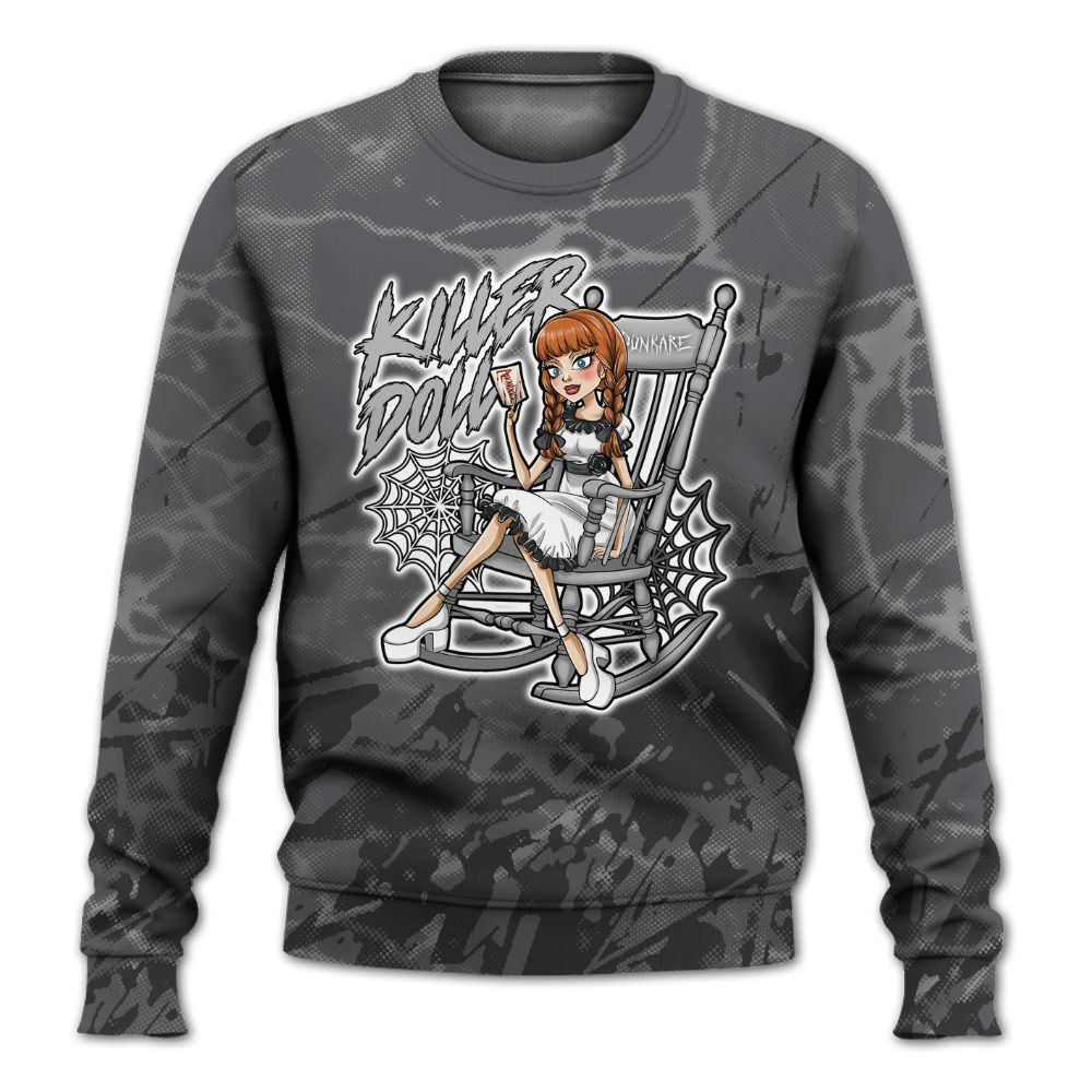 Sweatshirt To Match White Thunder 4s - Killer Doll-A Halloween Profound All Over Print