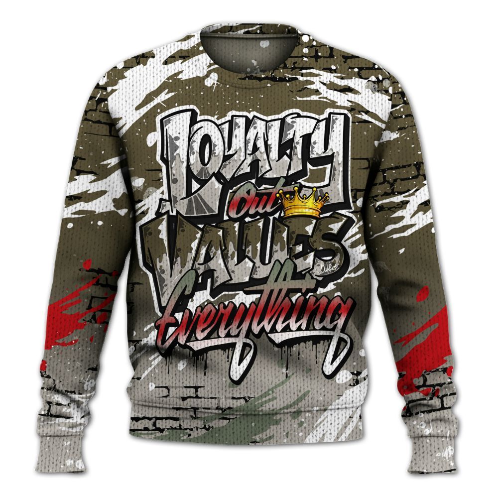 Knitted Sweater To Match Dunk Low Year Of The Snake - Values Of Loyalty Drip