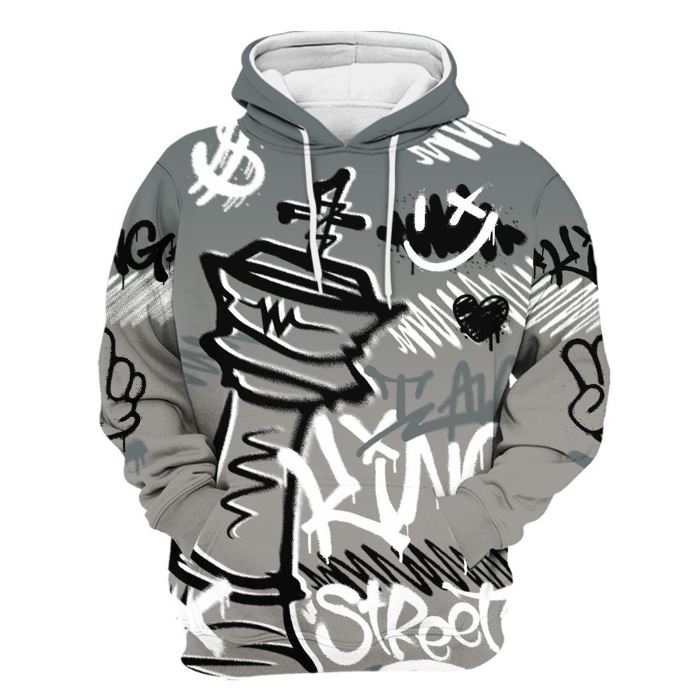 Hoodie To Match Cool Grey 9s - Street King Chess Streetwear All Over Print