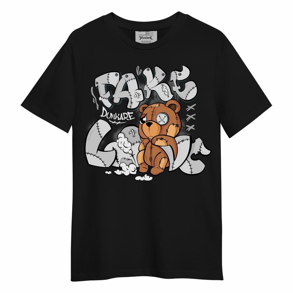 Shirt To Match Black Wolf Grey 12s - Fake Love Graphic Unisex Shirt