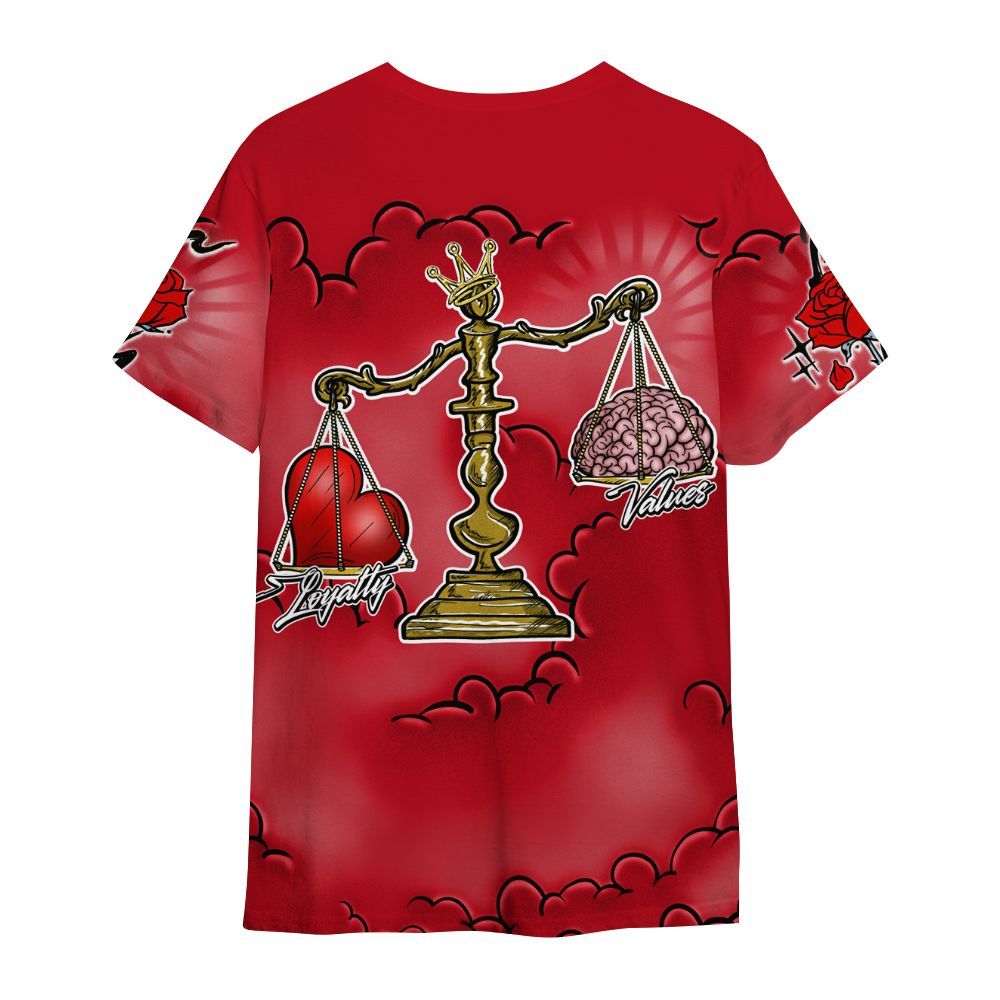 Shirt To Match Bred Velvet 11s - Loyalty Wins Everything All Over Print