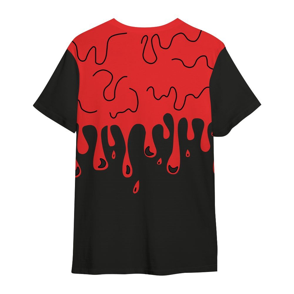 Shirt To Match Red Thunder 4s - Snake Trust No One Drip All Over Print