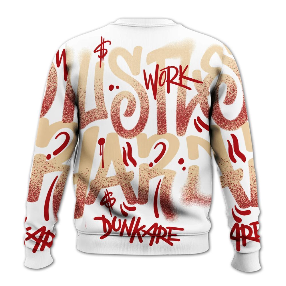 Sweatshirt To Match Dunk Low Strawberry Waffle - Angel Hustle Hard All Over Print