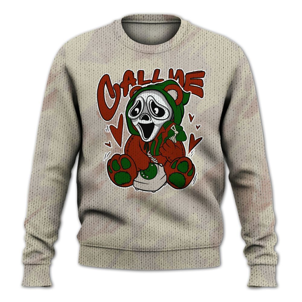 Knitted Sweater To Match El Grito 5s - Call Me Bear Abstract Halftone