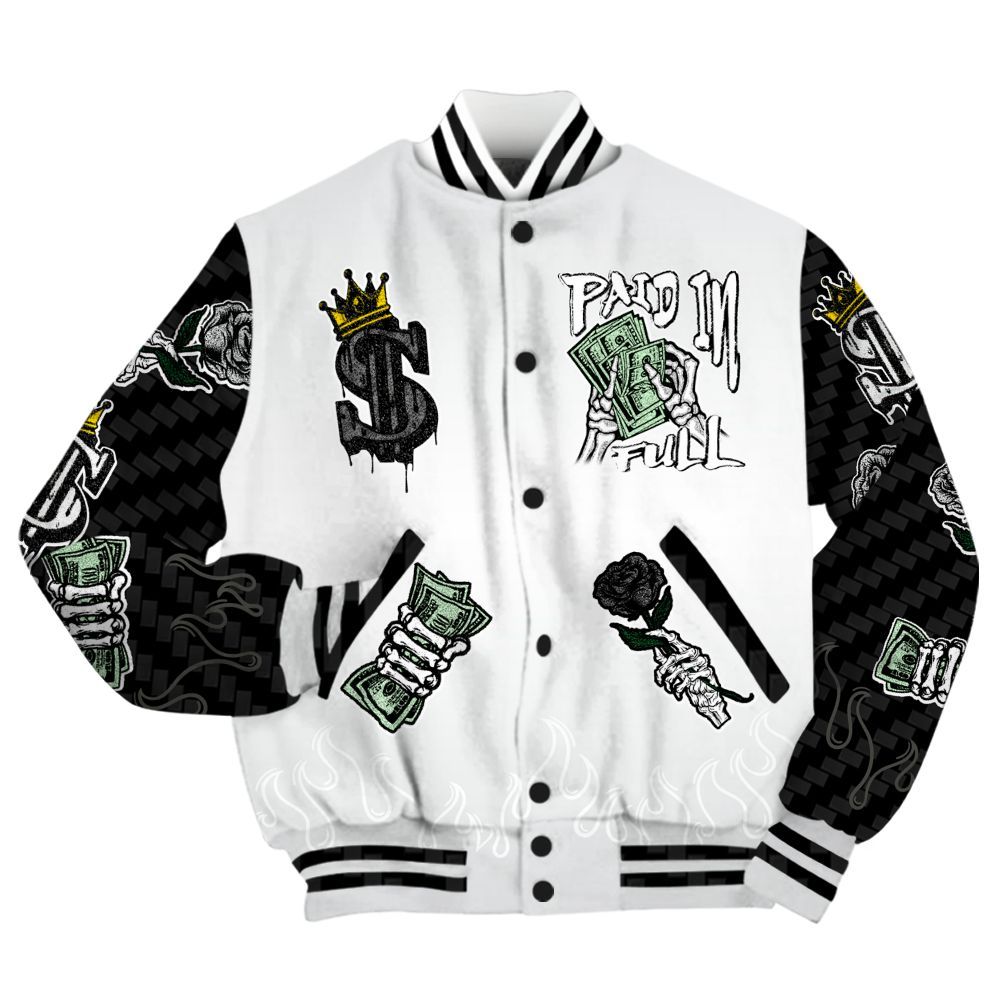 Varsity Jacket To Match Kobe 9 Elite Protro Halo - Fire Everybody Paid In All Over Print