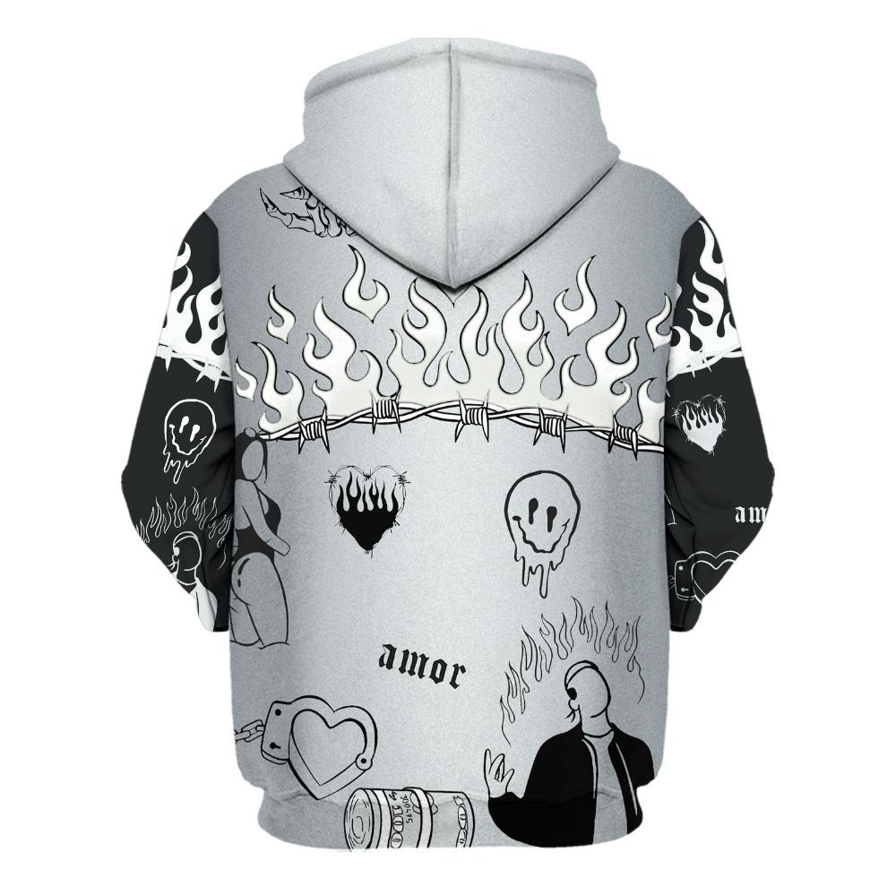 Hoodie To Match Cap And Gown 6s - Snake Trust No One All Over Print