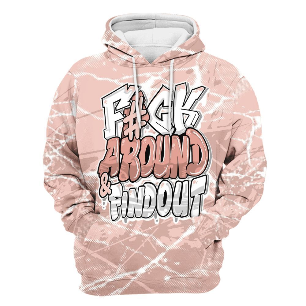 Hoodie To Match Low Legend Pink 11s - F Around Find Out Graphic Profound All Over Print