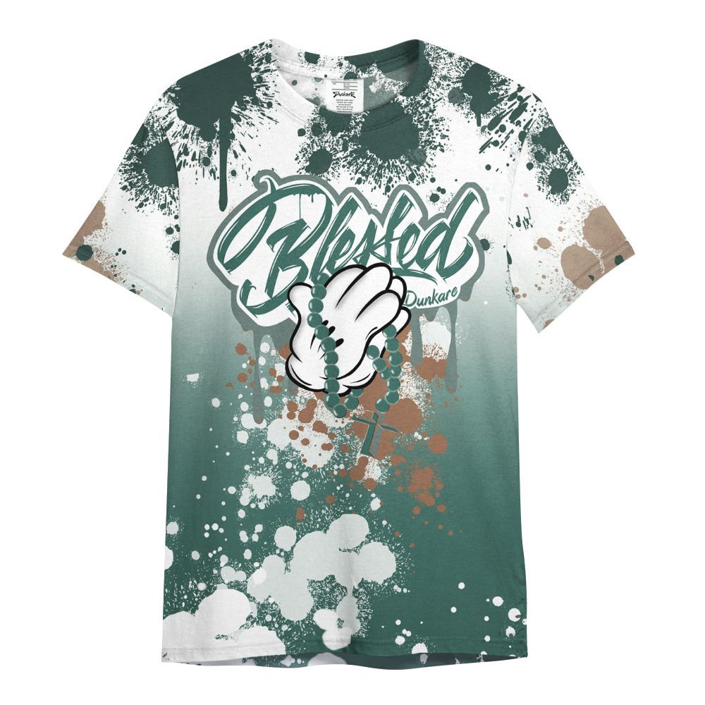 Shirt To Match Low OG Oxidized Green 1s - God Blessed Ink Drip All Over Print