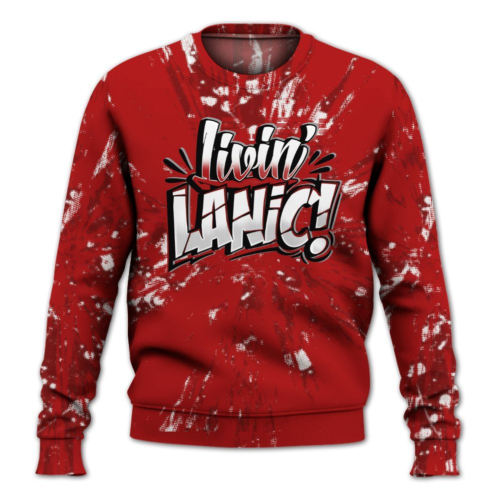 Sweatshirt To Match Red Taxi 12s - Living Large Graphic Luxury All Over Print