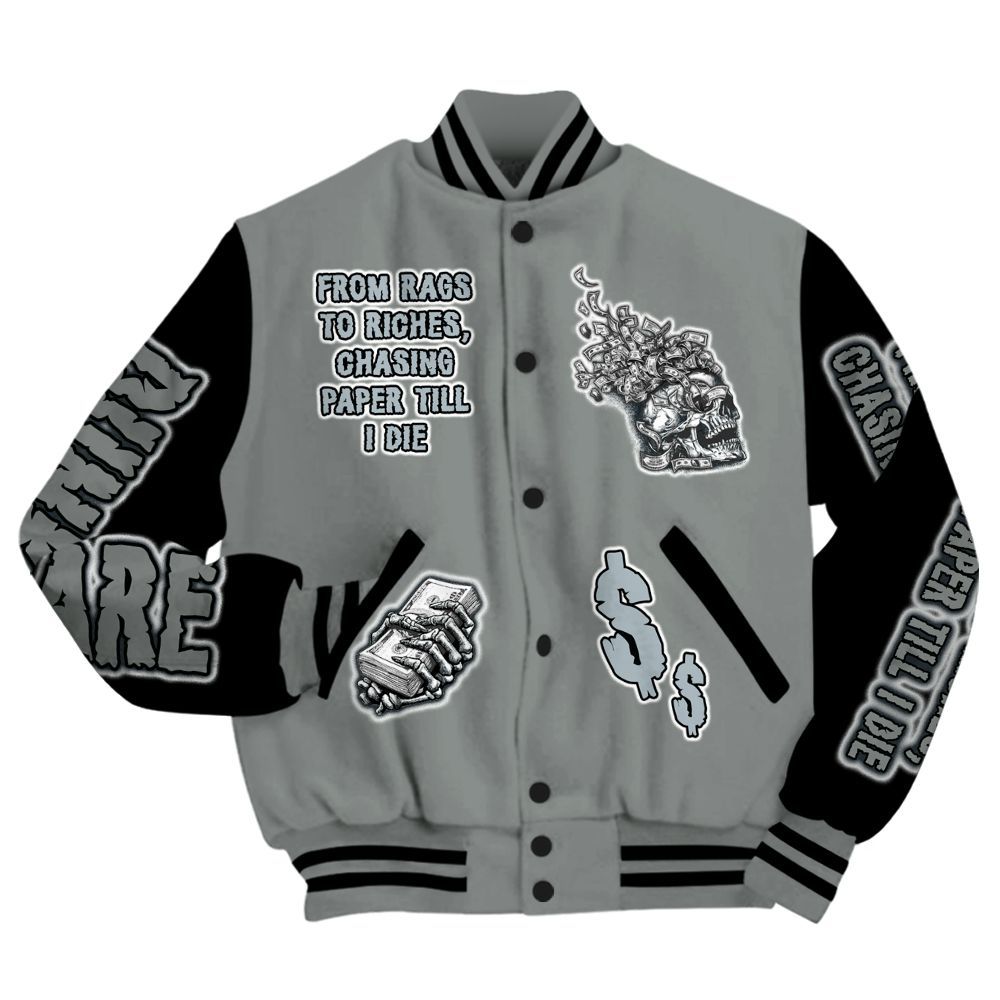 Varsity Jacket To Match Retro Georgetown 6s - From Rags To Riches All Over Print
