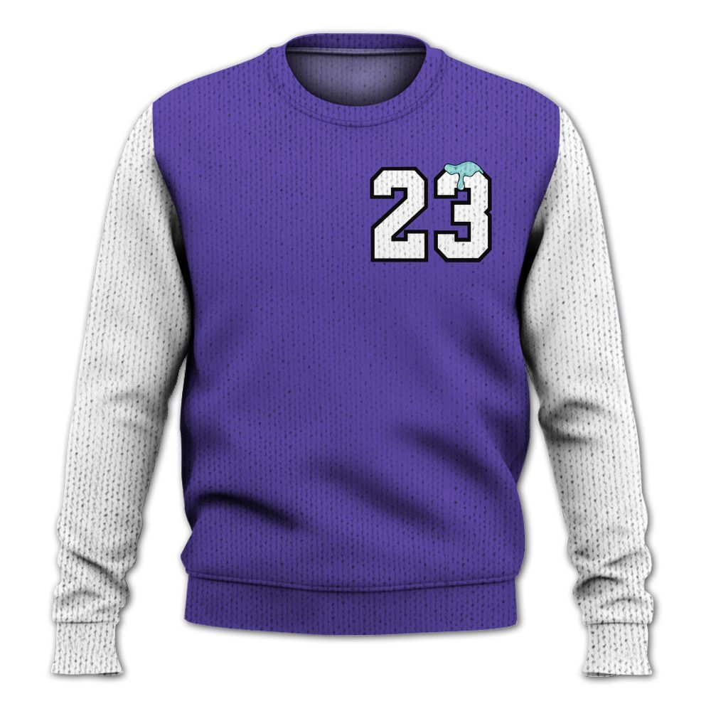 Knitted Sweater To Match Low Hornets 1s, Custom Name Number 23 Drip