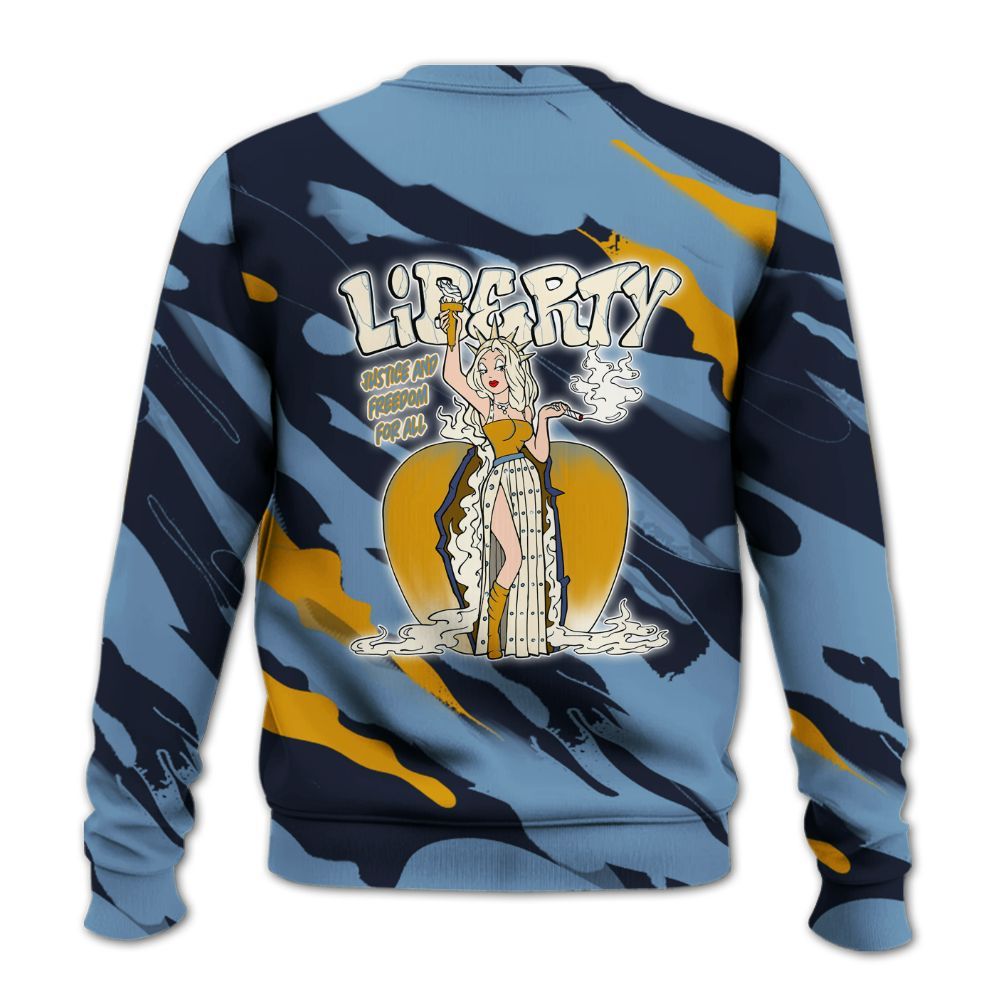 Sweatshirt To Match High OG First In Flight 1s - Midwest Cartoon Colored All Over Print