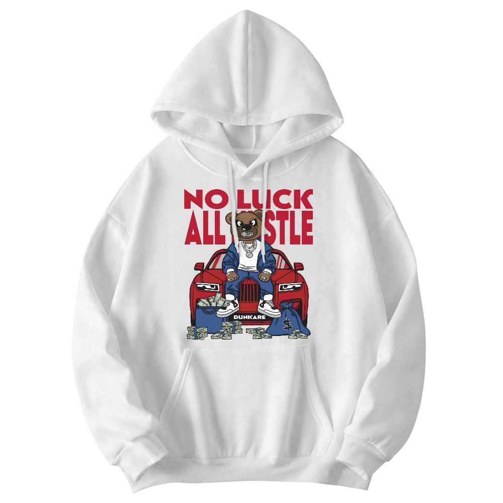 Sweatshirt To Match Air Griffey Max Black Red Navy Blue 1s - So Unlucky Bear Graphic