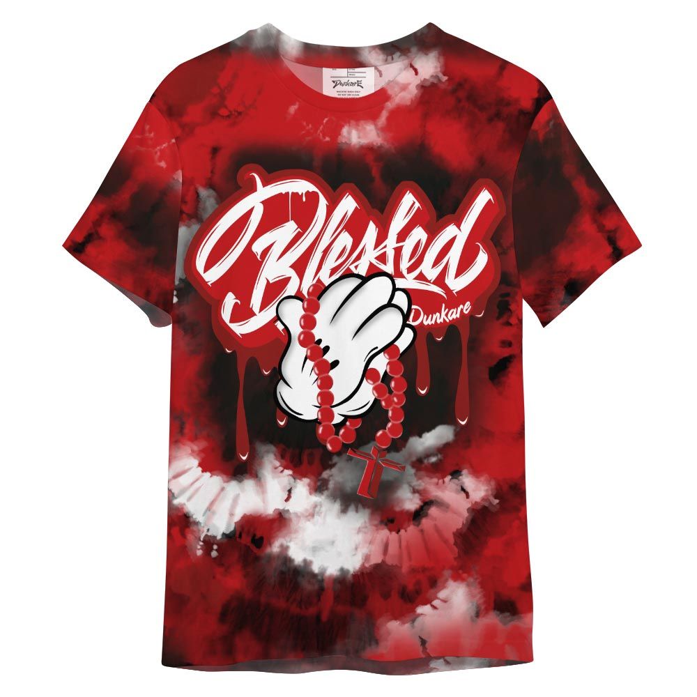 Shirt To Match Shirt Streetwear God Blessed Drip Tie Dye, Bred Reimagined 4s T-- To Match Sneaker Bred Reimagined 4s Graphic Tee NCT