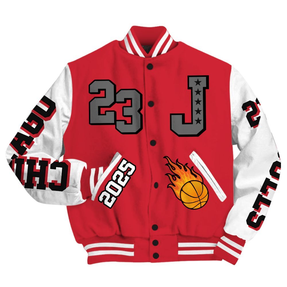 Varsity Jacket To Match Bunny 2025 8s - Chicago 23 Basketball All Over Print