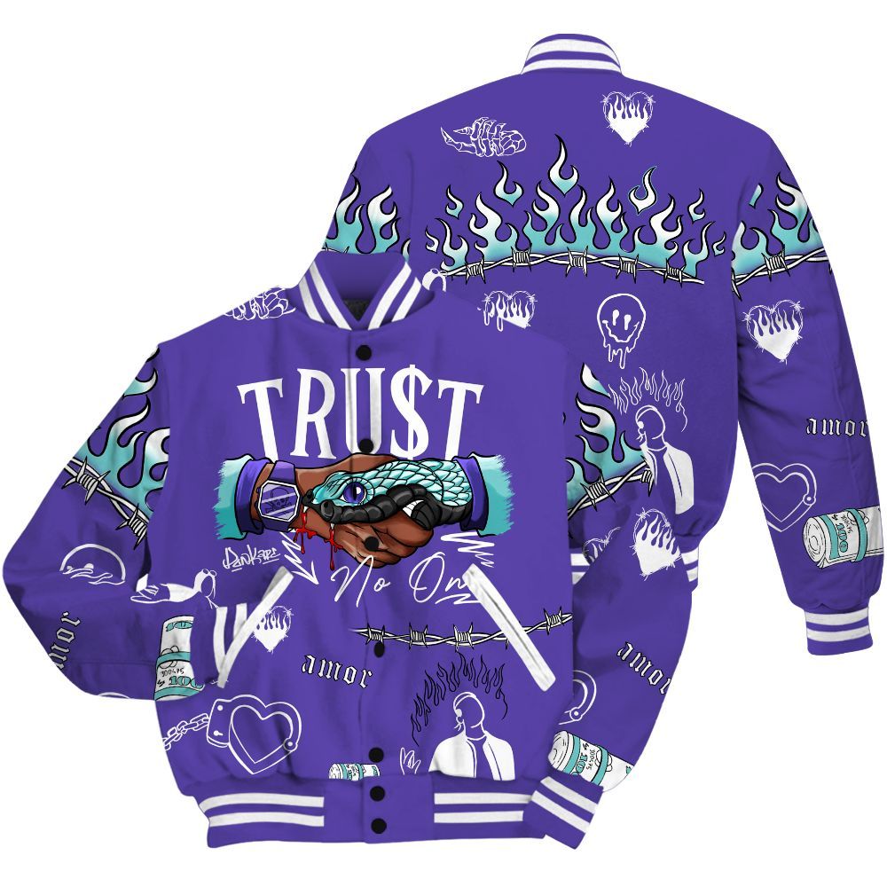 Varsity Jacket To Match Low Hornets 1s - Snake Trust No One All Over Print