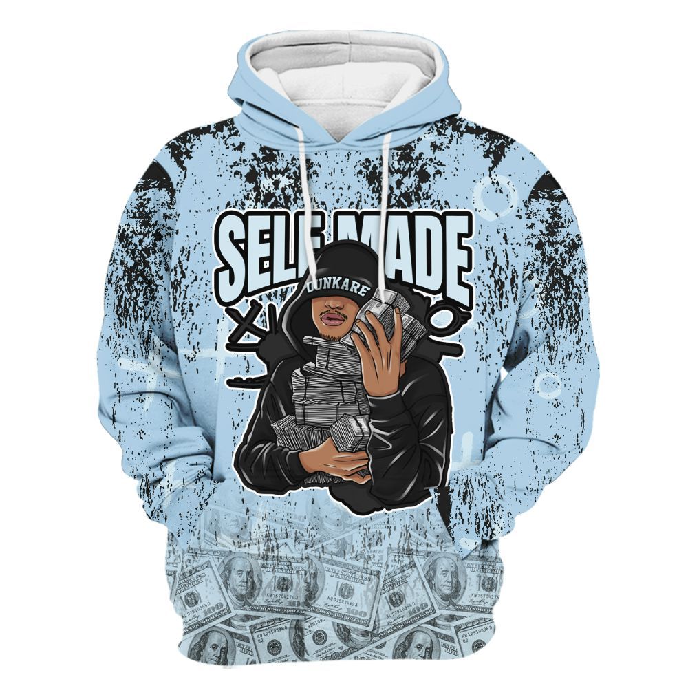 Hoodie To Match Foamposite One Psychic Blue - Selfmade Unique Grunge All Over Print