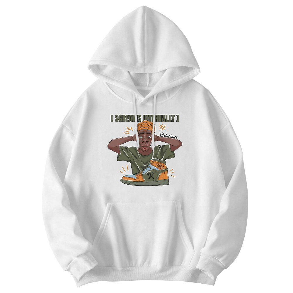 Sweatshirt To Match Olive 5s - Scream Internally Graphic