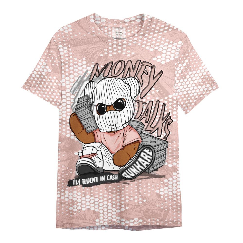 Shirt To Match Legend Pink 11s - Money Talk Bear Banknotes Art Shirt Unisex