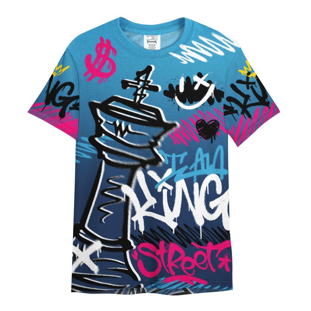 Shirt To Match Air Max 180 University Blue - Street King Chess Streetwear All Over Print