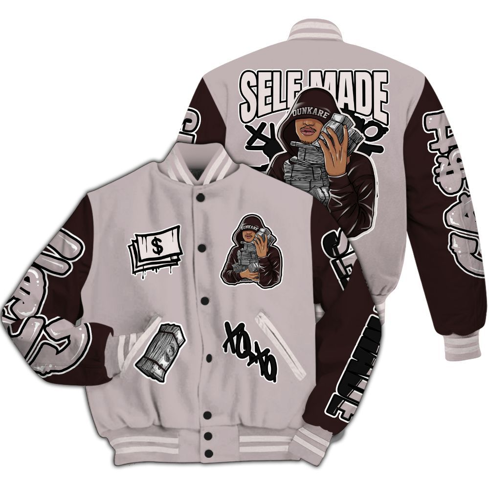 Varsity Jacket To Match AMM Air Smokey Mauve 6s - Selfmade Unique All Over Print