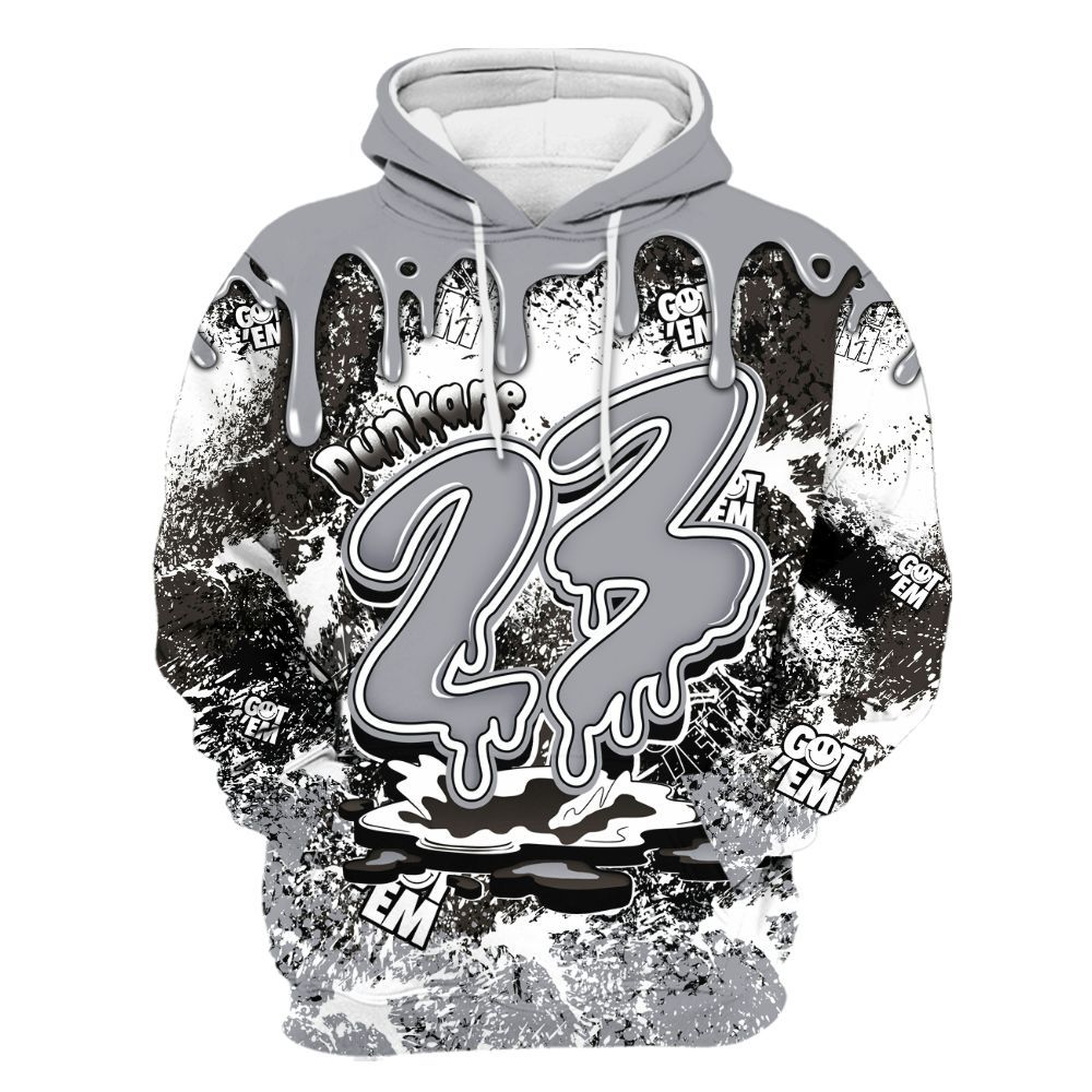 Hoodie To Match Baroque Brown 12s - Dripping 23 Drip All Over Print