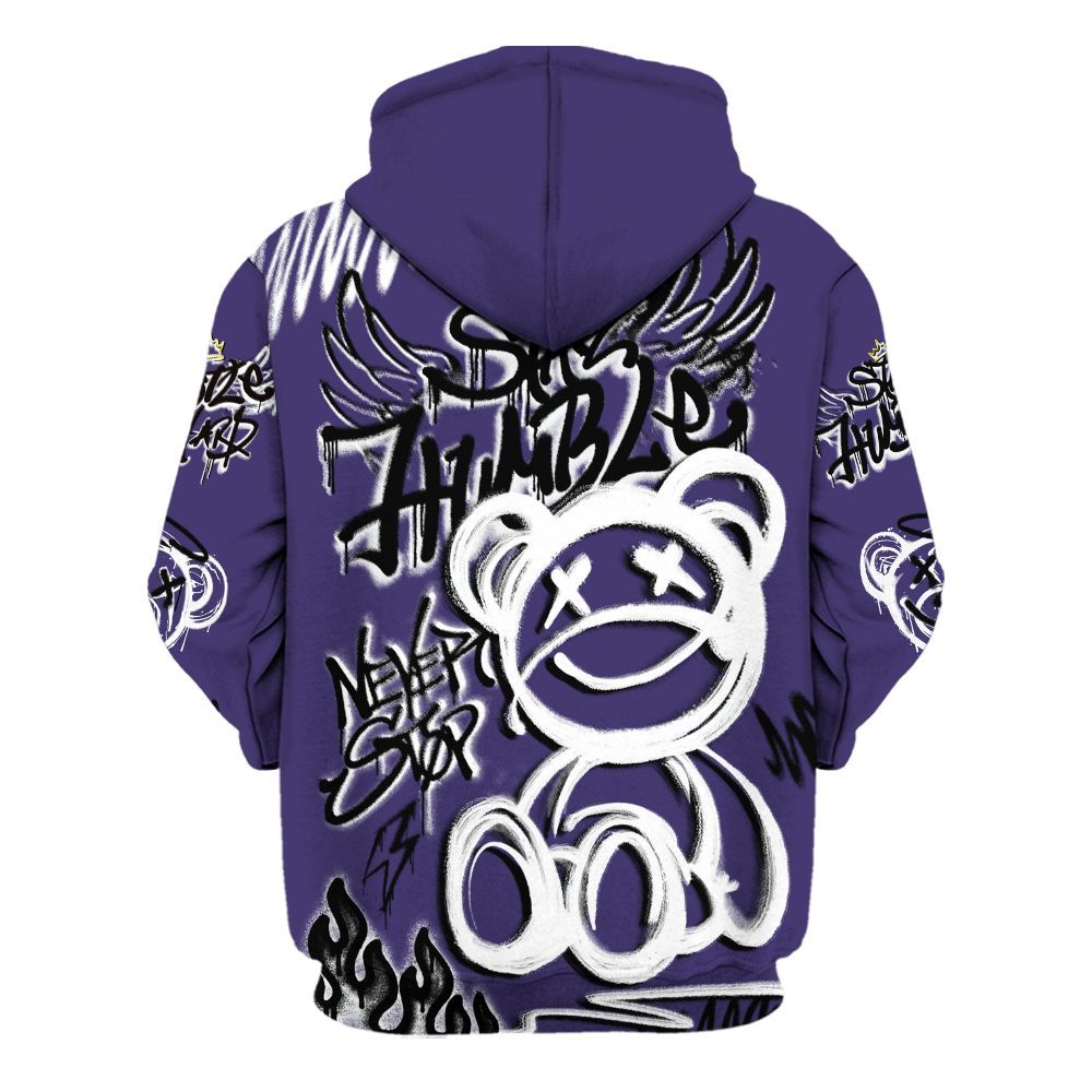 Hoodie To Match Retro Court Purple 13s - Humble Drip Streetwear Graffity All Over Print