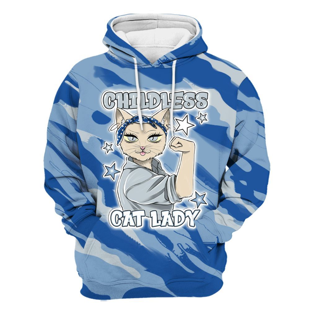 Hoodie To Match Low Space Jam 11s - Childless Kat Lady All Over Print