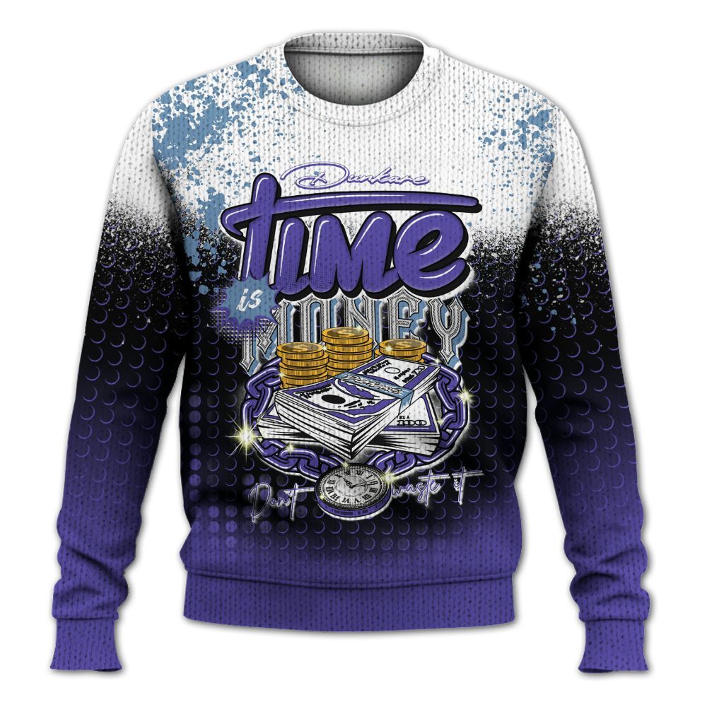 Knitted Sweater To Match Retro Concord 5s - Halftone Time Is Money
