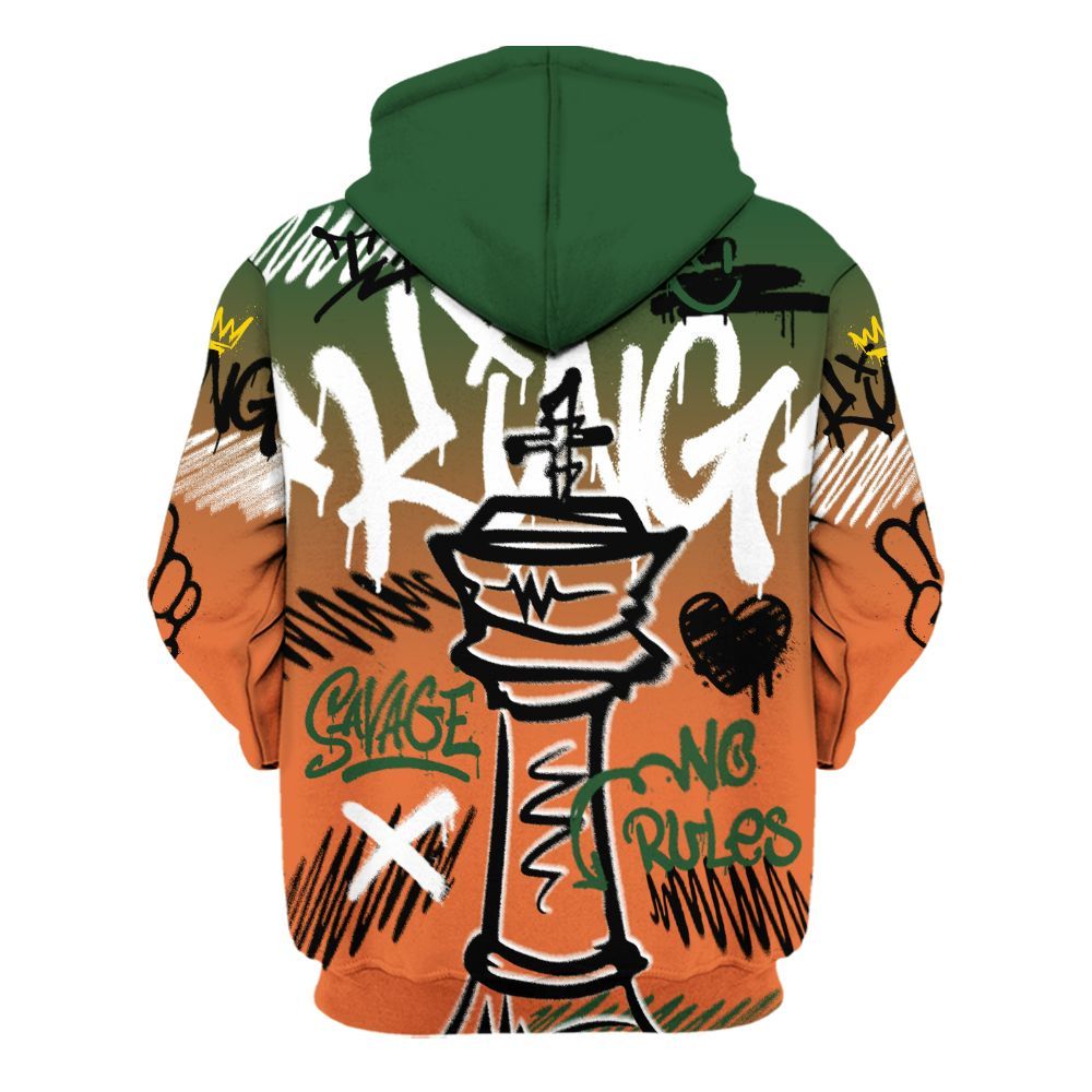 Hoodie To Match Low Miami 5s - Street King Chess Streetwear All Over Print