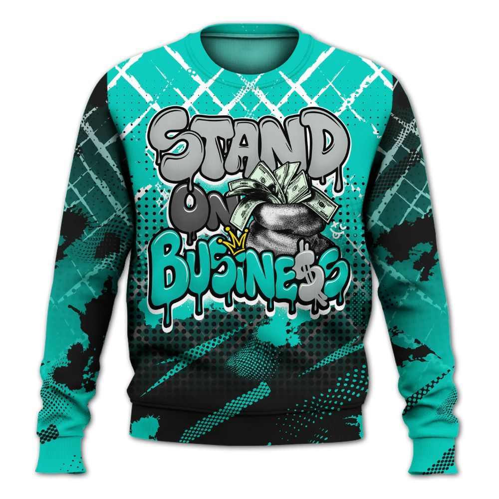 Sweatshirt To Match Air Max 95 Dark Tiffany - Halftone Stand Business Dripping All Over Print