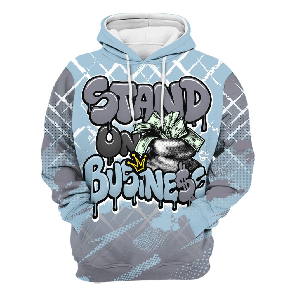 Hoodie To Match Chambray 7s - Halftone Stand Business Dripping All Over Print