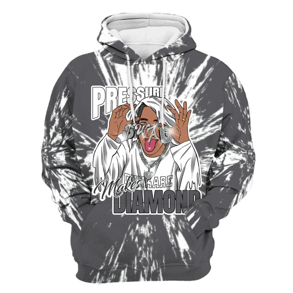 Hoodie To Match White Thunder 4s - Pressures Makes Hoodie To Match Lux All Over Print