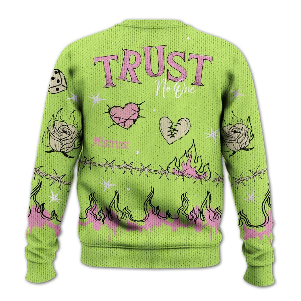 Sweater To Match Jack Black Night Silver - Trust No One Snake-Bite Doodle Crayon Graphic