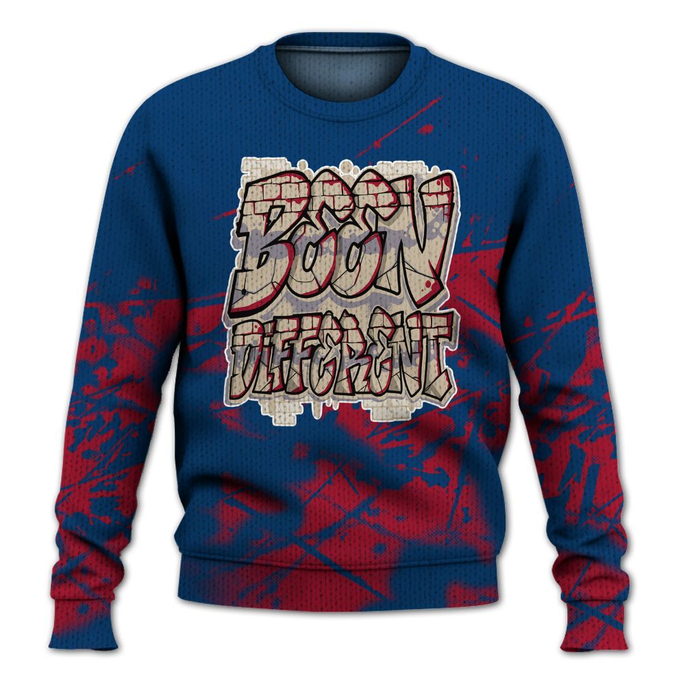 Knitted Sweater To Match Rare Air 4s - To Different Graphic