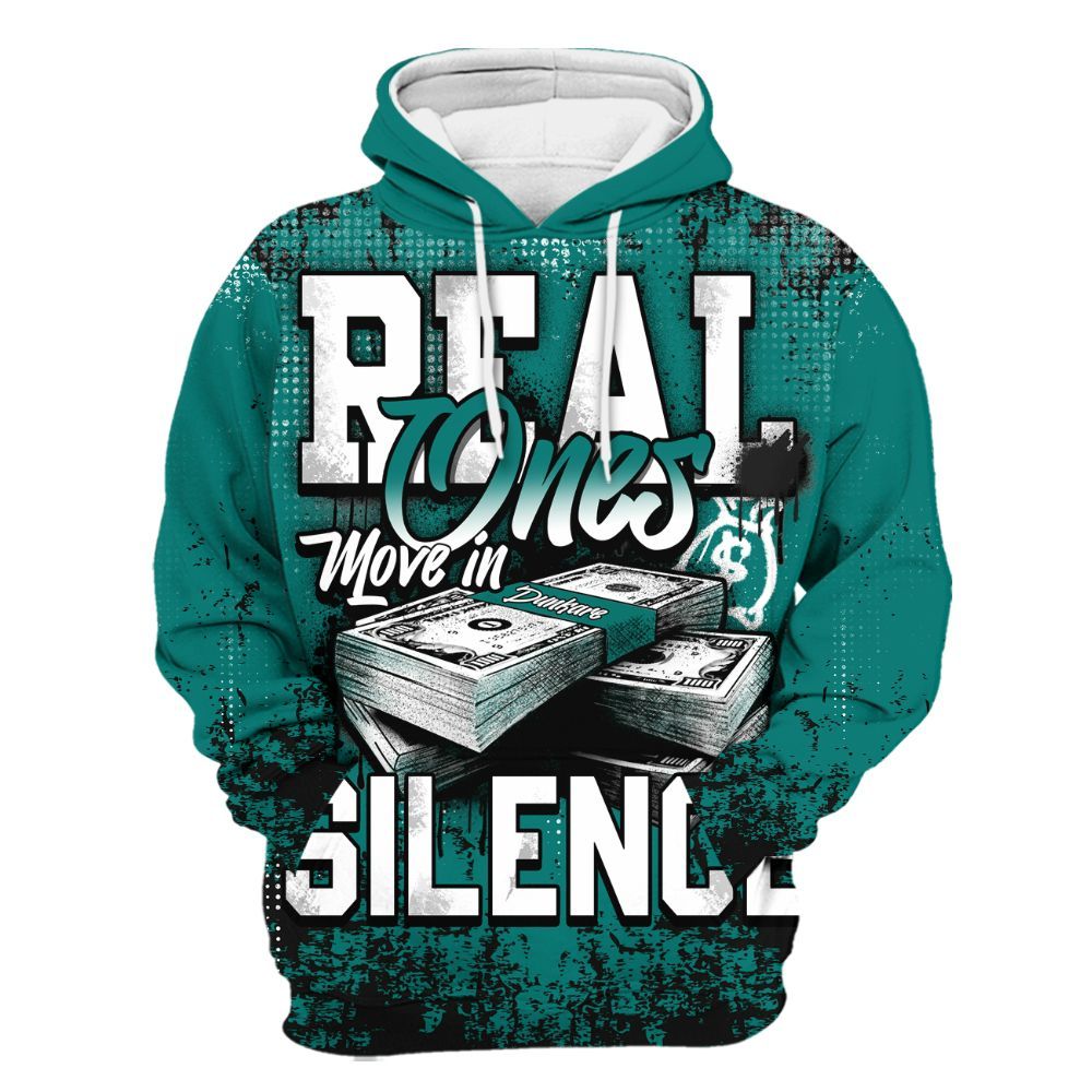 Hoodie To Match Griffey Max 1 Freshwater - Move In Silence Money Street Retro All Over Print