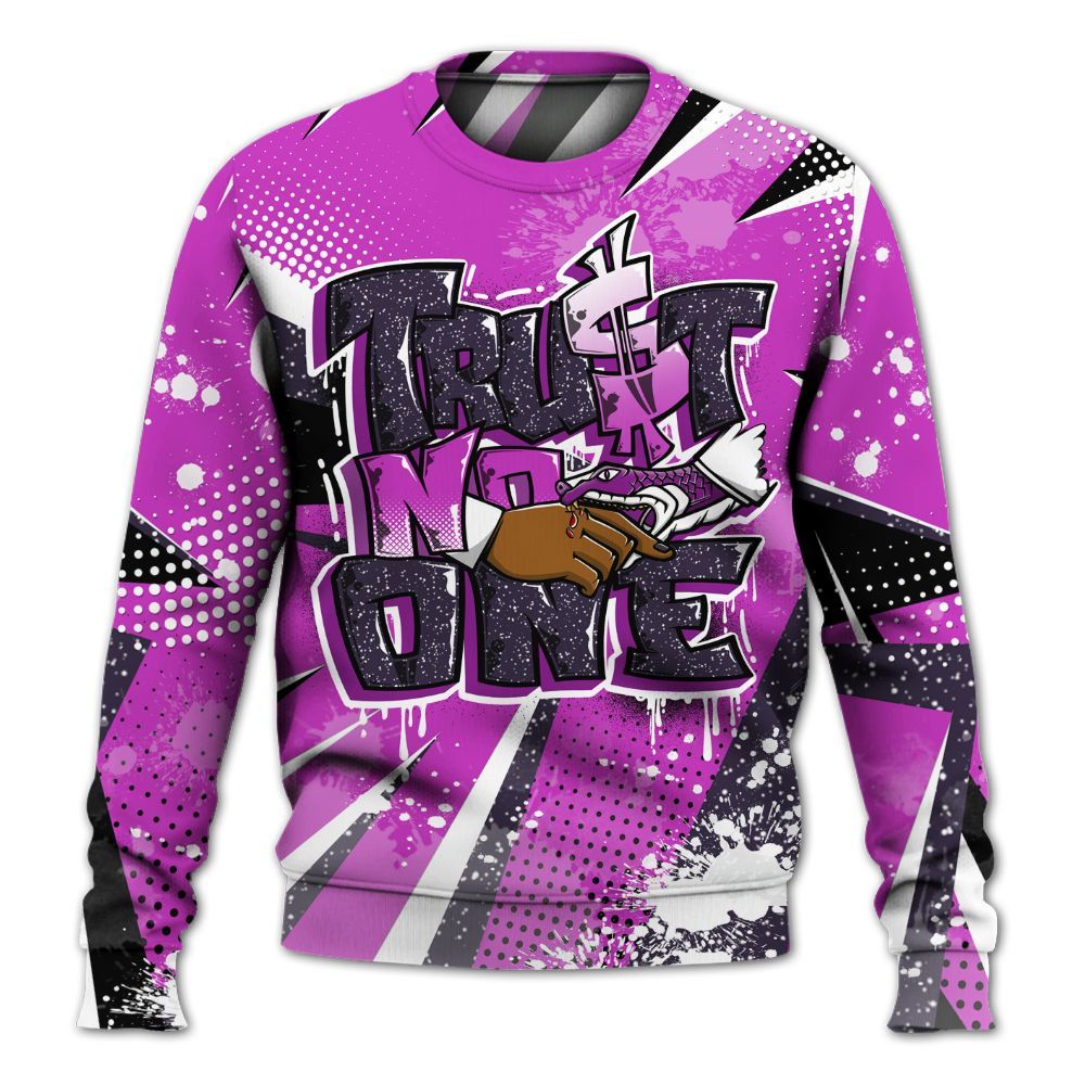 Sweatshirt To Match Ja 2 Staregazer - Poly Trust No One Dripping All Over Print