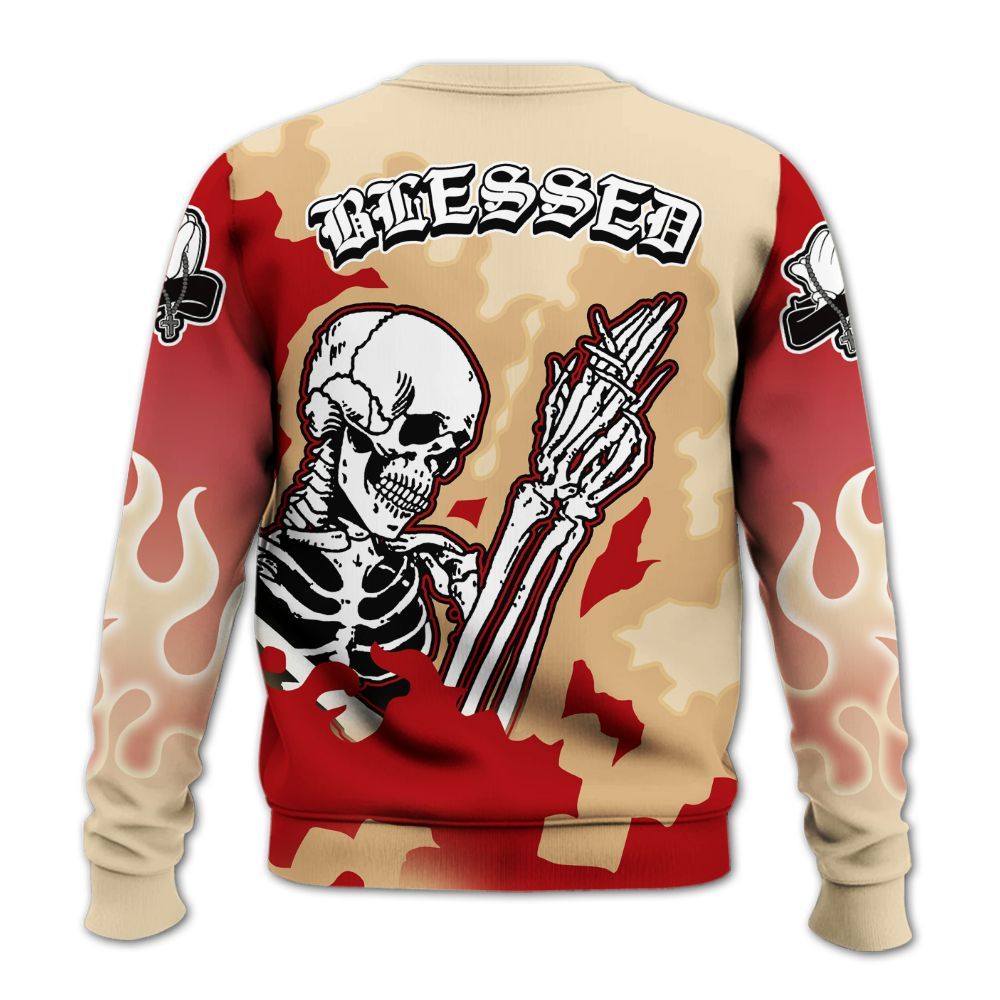 Sweatshirt To Match Dunk Low Strawberry Waffle - Prayed For Enemies Graphic Bleessing All Over Print