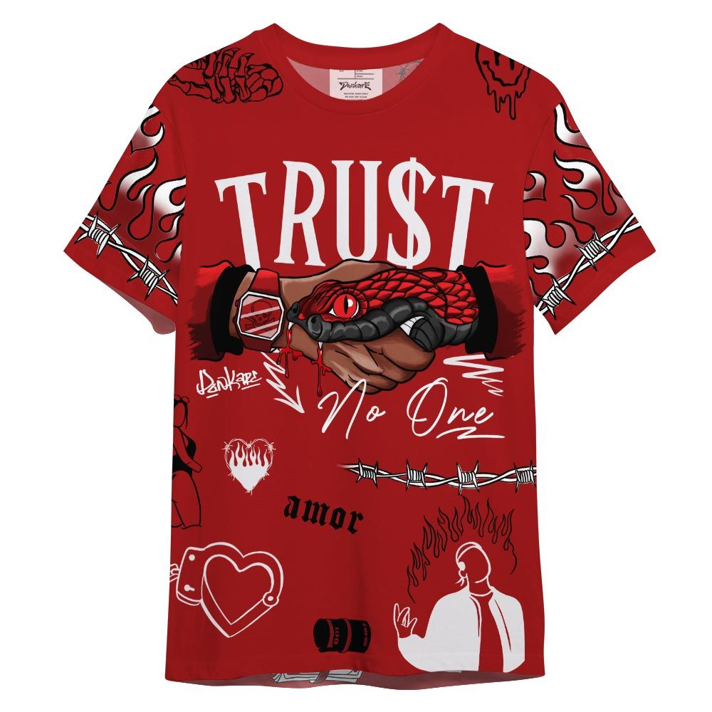 Shirt To Match T-Shirt Snake Trust No One, 12 Red Taxi T-- To Match Sneaker Red Taxi 12s 2504 NCT