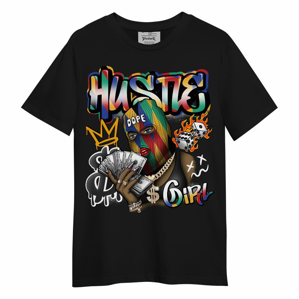 Shirt To Match Air Rainbow Weave - Money Hustles Girl Streetwear Unisex Shirt