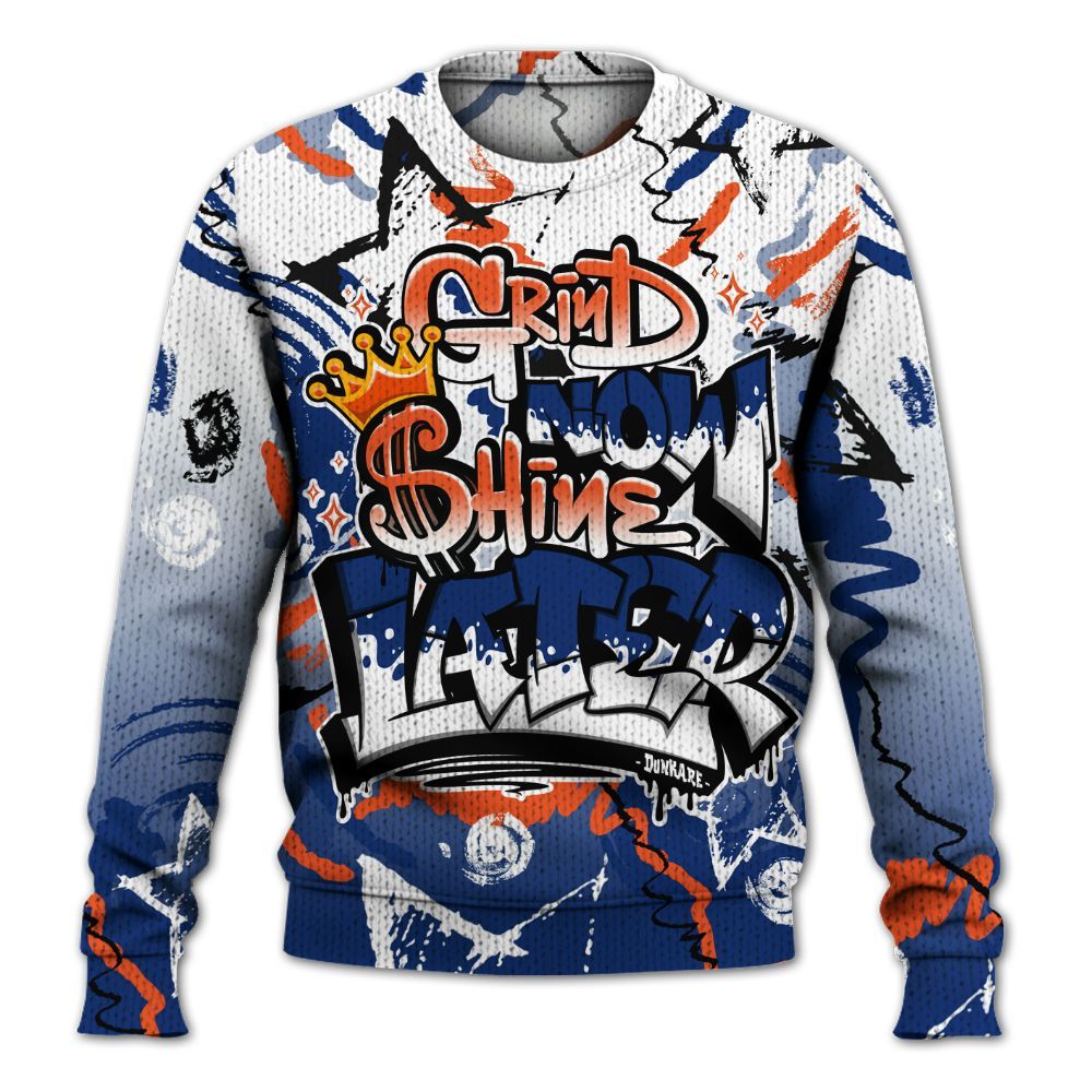 Knitted Sweater To Match Suede GS League - Grind Shine Later Drip