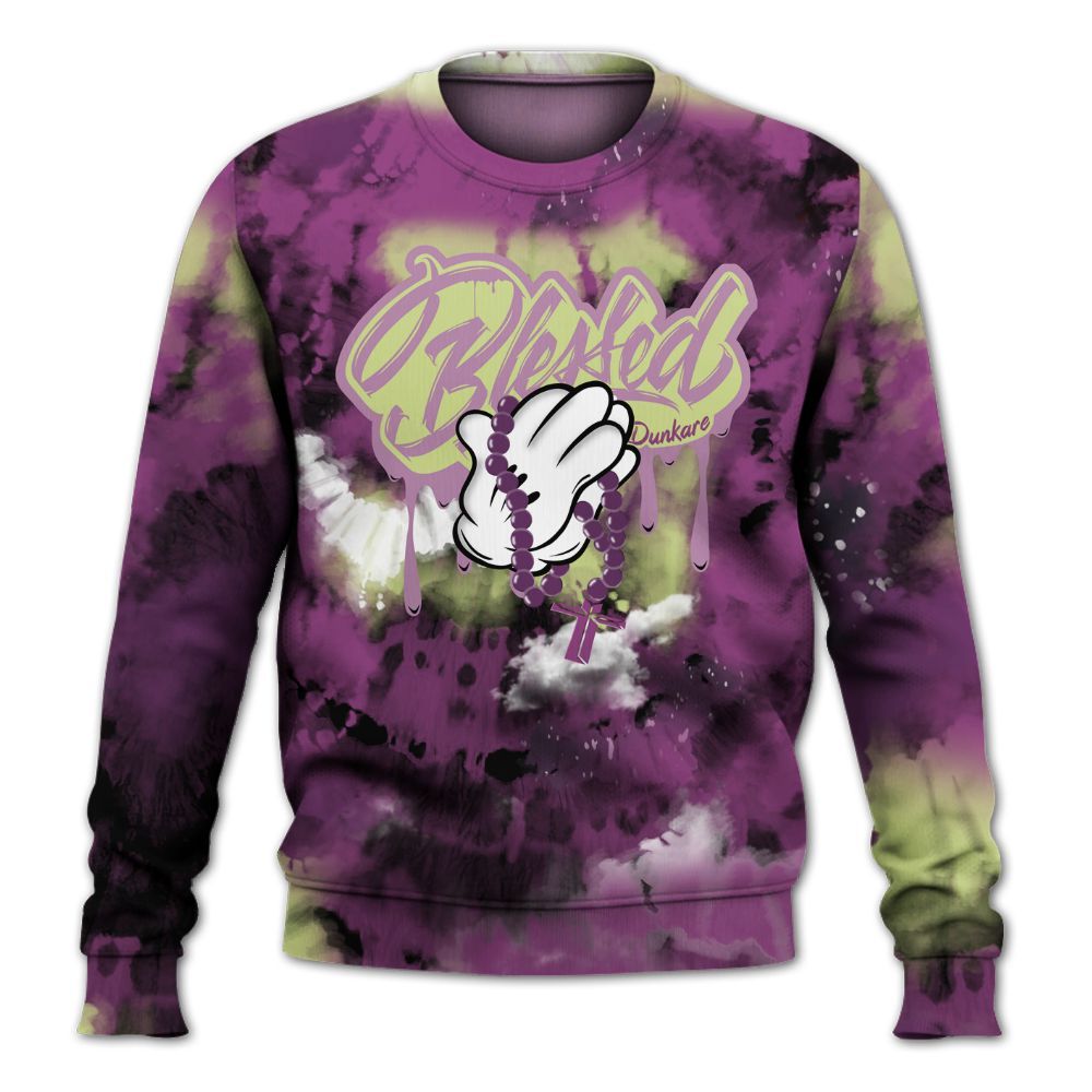 Sweatshirt To Match Ja 2 Staregazer - God Blessed Tie Dye All Over Print