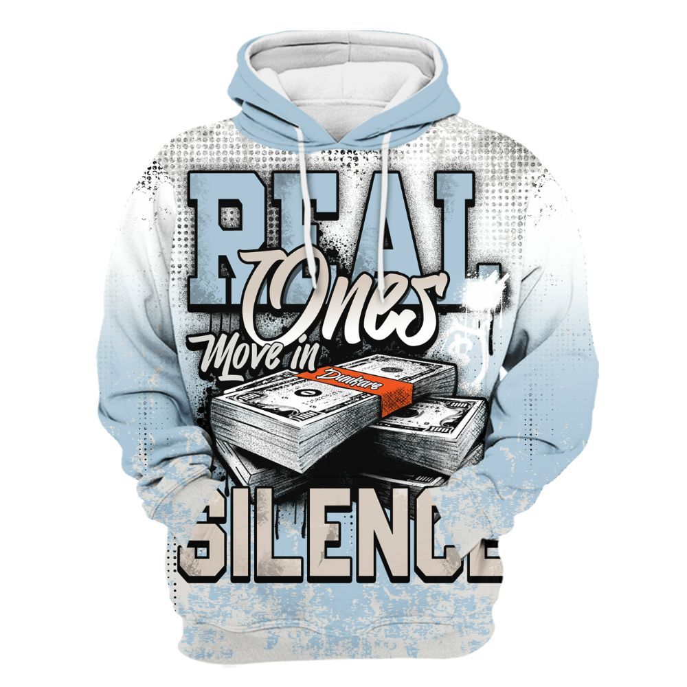Hoodie To Match High OG Alaska 1s - Move In Silence Money Street Retro All Over Print
