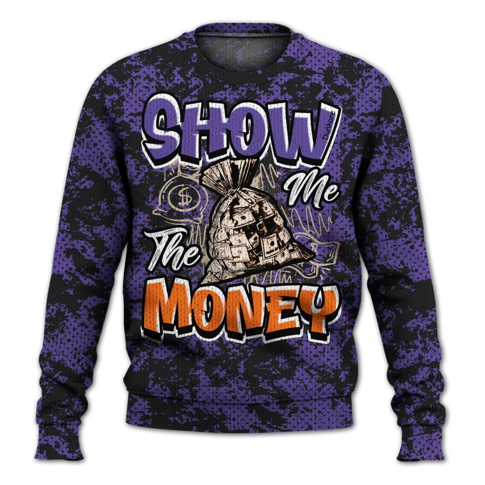 Knitted Sweater To Match Air Max Waffle SP Voltage Purple - Show Me The Money Retro