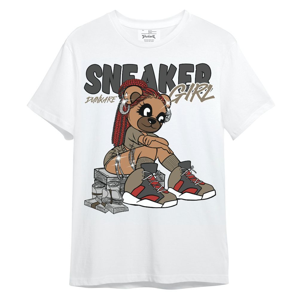 Shirt To Match Olive 9s - Sneaker Girl Bear Unisex Shirt