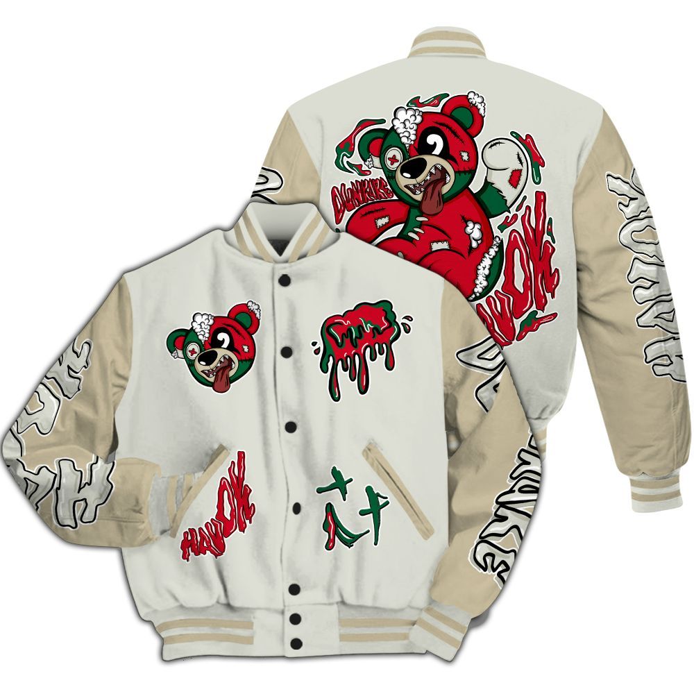 Varsity Jacket To Match El Grito 5s - Havok Bear All Over Print