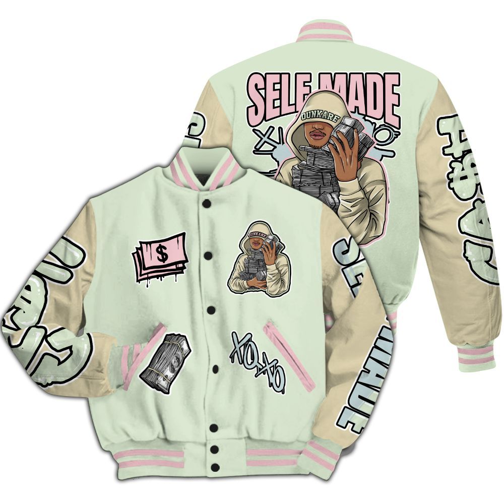 Varsity Jacket To Match Spring Is In The Air 3s - Selfmade Unique All Over Print