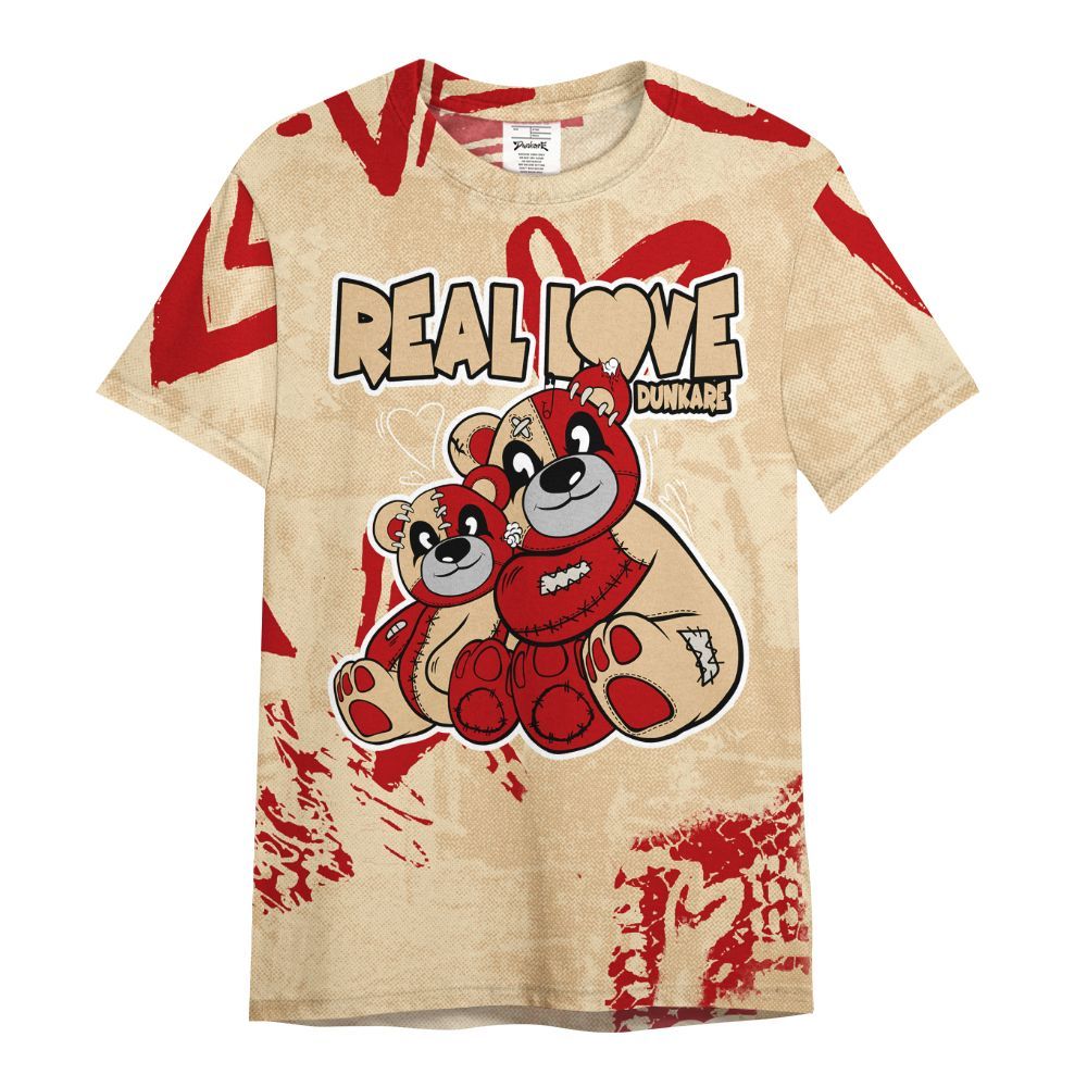 Shirt To Match Dunk Low Strawberry Waffle - Sincere Fondness Bear All Over Print