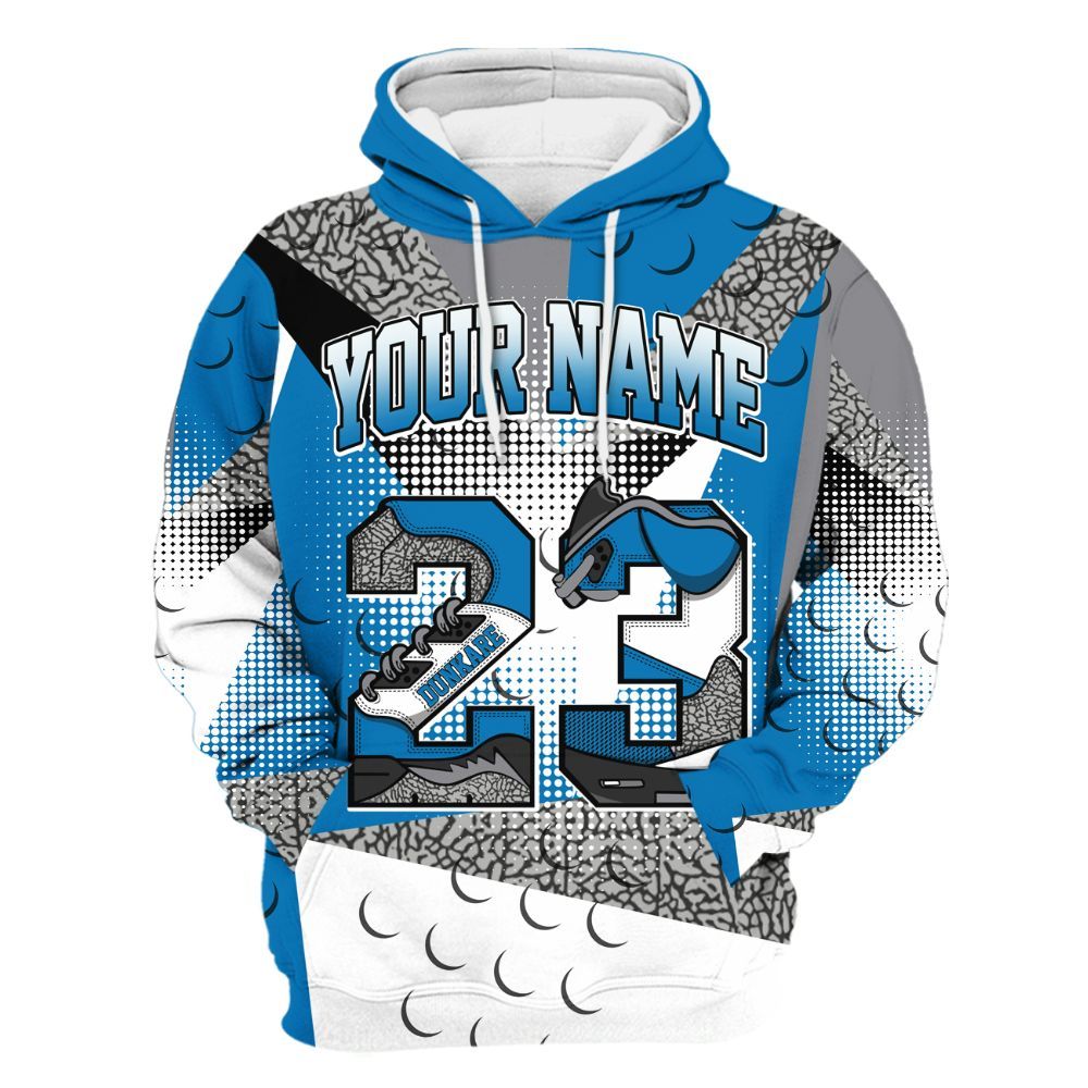 Hoodie To Match Wizards 3s - Poly Custom Name Number 23 5s All Over Print