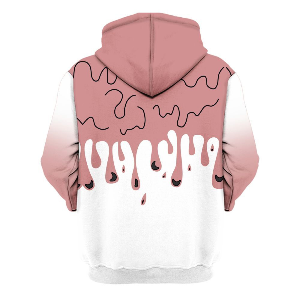 Hoodie To Match Low OG Rust Pink 1s - Snake Trust No One Drip All Over Print